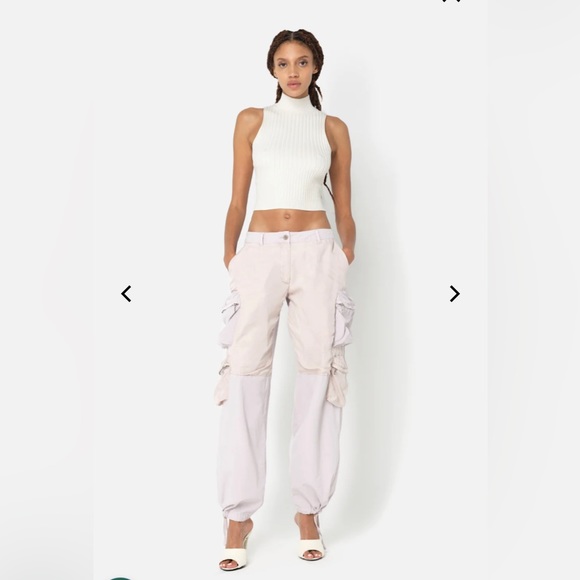 $598 John Elliott Women's US Small Relaxed Cargo Work Pant in Washed Orchid S - Picture 5 of 15